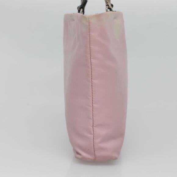 PRADA Hand Bag Nylon Pink Silver - Picture 4 of 12